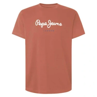 Afbeelding van Pepe Jeans EGGO Tshirt print, Heren, Maat: XS, Cedar wood brown