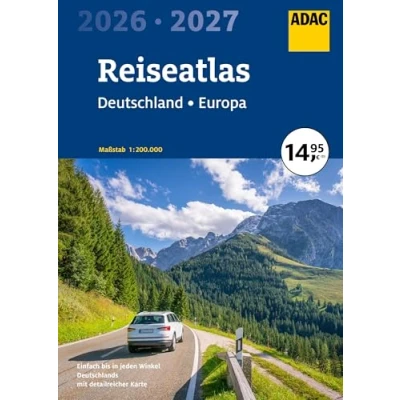 Afbeelding van ADAC Reiseatlas 2026/2027 Deutschland 1:200.000, Europa 1:4,5 Mio.