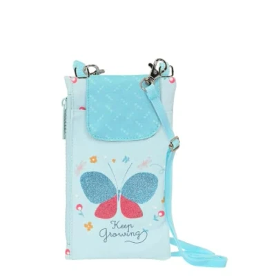 Afbeelding van BlackFit8 Telefoontasje Vlinder 19 x 10 cm Polyester