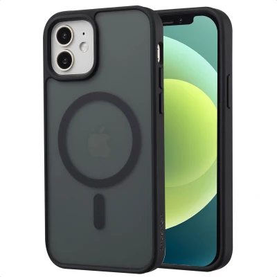 Afbeelding van Apple iPhone 12 MagSafe Hoesje Kunststof imoshion Hardcase/Backcover Zwart Telefoonhoesje