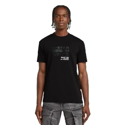 Afbeelding van G STAR Originals Tshirt print, Heren, Maat: Large, Dk black