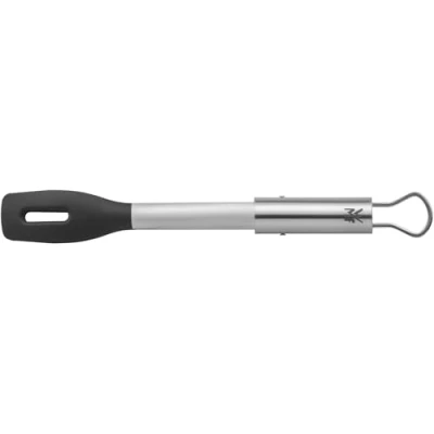 Afbeelding van WMF BBQ serveertang 32,5 cm, Cromargan roestvrij staal, kunststof kop, kleine grilltang voor steak, vis en groenten, vergrendelingsmechanisme, ruimtebesparend