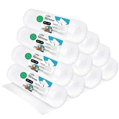 Afbeelding van m office Luchtkussenfolie, gerecyclede noppenfolie, noppenfolie voor verhuizingen, verpakkingen en dozen, verpakking, 100 cm x 10 m, stuks