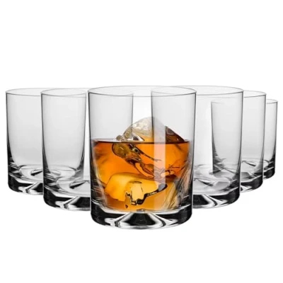 Afbeelding van KROSNO Whiskyglazen Set van 6 350 ML Mixology Collectie Ideaal voor Thuis, Restaurants en Feesten Vaatwasmachinebestendig