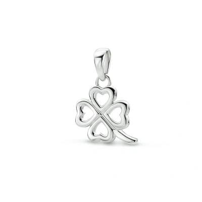 Afbeelding van Zilver Gerhodineerde Hanger klavertje 1333965