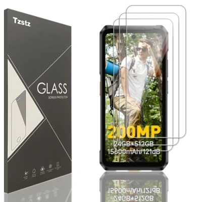 Afbeelding van Tzstz 3 Stuks Gehard Glas Screen Protector voor Ulefone Armor 26 Ultra Hardheid 9H Anti kras HD