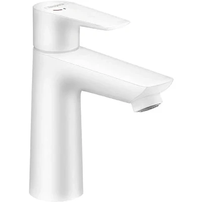 Afbeelding van hansgrohe talis e a ngreeps wastafelmengkraan 110 coolstart zonder afvoergarnituur mat wit 71714700