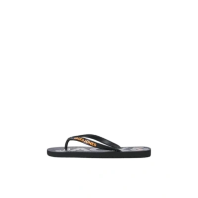 Afbeelding van JACK &amp; JONES Jfwlogo Palm Print Flip Flop teenslippers zwart