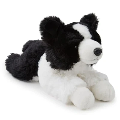 Afbeelding van Zappi Co Border Collie, pluche hond, 30 cm, schattige herdershond, zacht, milieuvriendelijk, beste vriend voor kinderen comfort en spel, 100% gerecycled