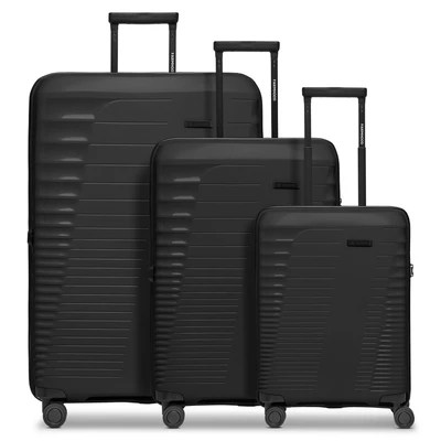 Afbeelding van Farmhood Eco Edition 4 wielen Kofferset 3 delig met uitbreidingsplooi