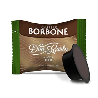 Afbeelding van Caffè Borbone Don Carlo, Cafeïnevrij Koffieblend 100 Capsules Compatibel met Lavazza®* A Modo Mio®* koffiemachines voor thuis