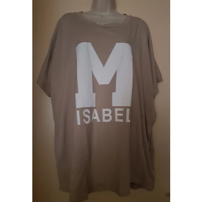 Afbeelding van Dames T shirt M Isabel beige One size 42/46