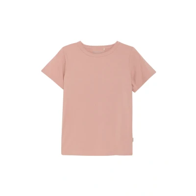 Afbeelding van Minymo Tshirt basic voor kinderen, Maat: 110, Misty rose