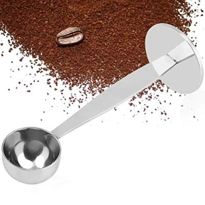 Afbeelding van Koffieschep, Espresso Stand Koffie Maatregel Sabotage Lepel Roestvrij Staal Thee Gereedschap Meten Tamping Dual purpose Scoop voor Eiwit Poeder Kruiden