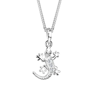 Afbeelding van Elli Eidechse Ketting, Dames, Maat: 45, Weiß