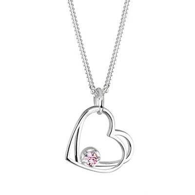 Afbeelding van Elli Damesketting met hanger en zilver 0107671012_45 45 cm lengte