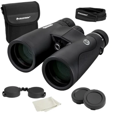 Afbeelding van Celestron 72336 Nature DX ED 12x50 verrekijker met Extra Low Dispersion objectieflenzen voor buiten en vogels kijken, volledig multigecoat BaK prisma&#039;s, rubber behuizing, mist waterdicht