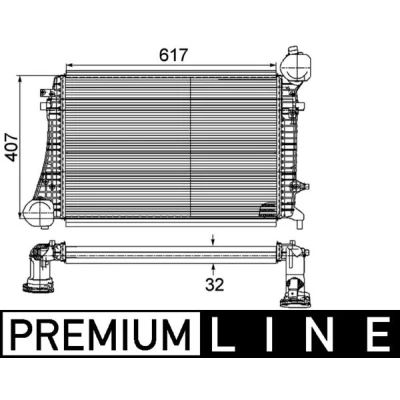 Afbeelding van Mahle Original Interkoeler CI 167 000P