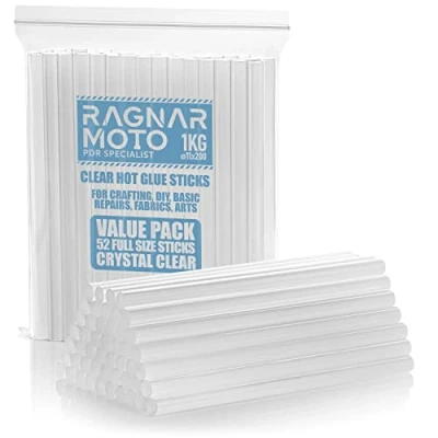 Afbeelding van Ragnar Moto Smelt lijm 1 kg, sterke lijmstift, transparant, Ø 11 x 200 mm, ca. 52 vervangende lijmstiften voor lijmpistool