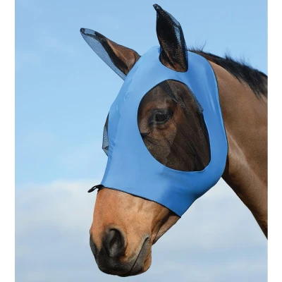 Afbeelding van Weatherbeeta Vliegenmasker Stretch Bug Eye Saver met Oren Royal Blue/Zwart Full