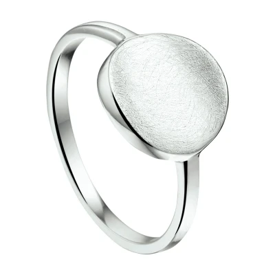 Afbeelding van Zilver Gerhodineerde Ring gescratcht 1324200 16.50 mm (52)