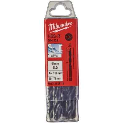 Afbeelding van Metaalboor Hss R 8,5 X 117 Mm (10 Stuks)