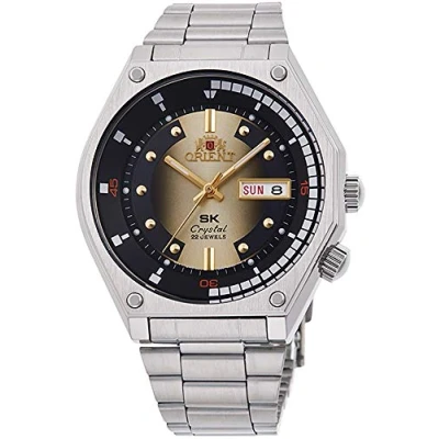 Afbeelding van Orient Neo 70s Revival Vintage herenhorloge, automatisch met de hand opwinden, mechanische sportarmband en behuizing van roestvrij staal, Sk Champagne Graduate, Armband