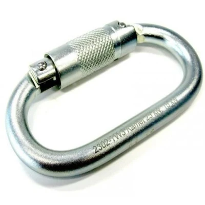Afbeelding van Henssgen stalen Tri lock extra veilige karabiner