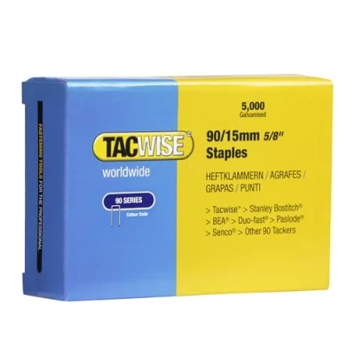 Afbeelding van Tacwise nieten voor tacker Type 90 15 mm Gegalvaniseerd 5000 stuks