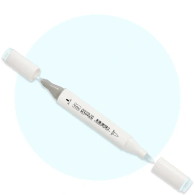 Afbeelding van Pale Blue Twin Tip Alcohol Ink Marker