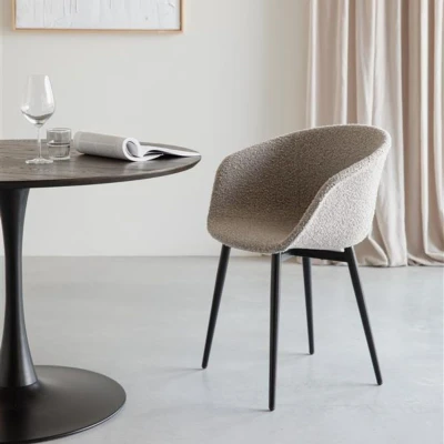 Afbeelding van Puur Evie eetkamerstoel Boucle