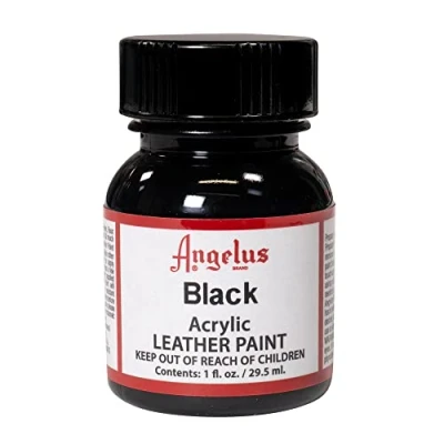 Afbeelding van Angelus leerverf Zwart 29,5ml