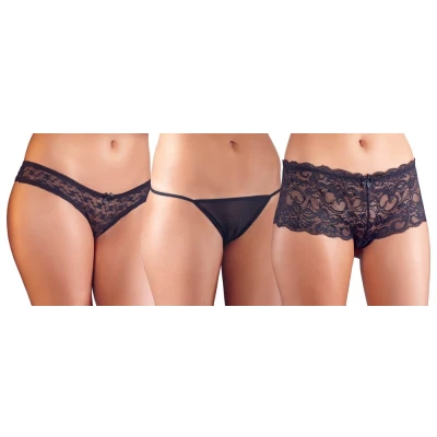 Afbeelding van 3 Zwarte Slips Set