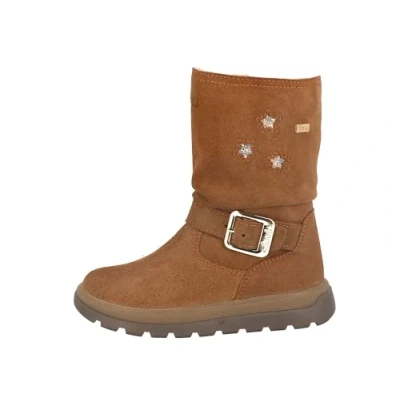 Afbeelding van Lurchi Raika TEX Cowboy/Bikerlaarsjes voor kinderen, Maat: 27, Cognac Veloursleer