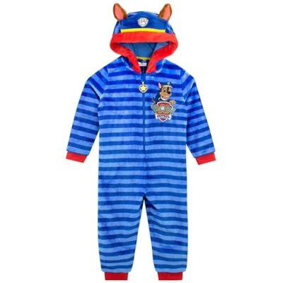 Afbeelding van Paw Patrol Onesie Voor Jongens Chase Kinderen Fleece Pyjama&#039;s Blauw 92