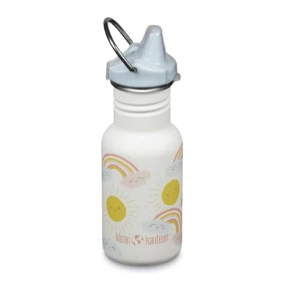 Afbeelding van Klean Kanteen Drinkfles Classic Narrow (Sippy Cap) met drinksluiting van roestvrij staal in de kleur roze een volume 355 ml, 1011202