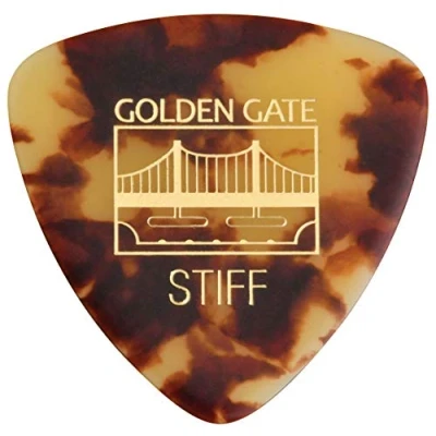 Afbeelding van Golden Gate MP 30 Triangle Shape Guitar Picks, 1,0 mm Dikte, Dalmatische Schildpad