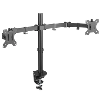 Afbeelding van RICOO monitorhouder voor tafel, VESA tafelhouder 13 27 inch, 2 monitorarm TS6711, beeldschermhouder, monitorarm, monitorhouder,