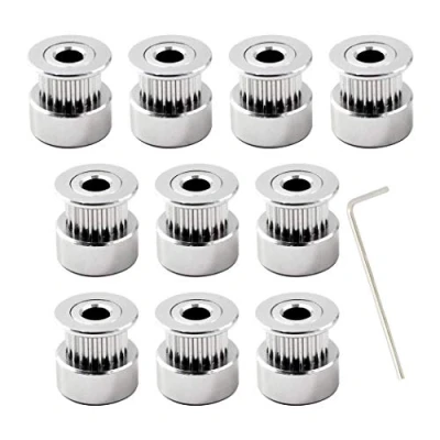 Afbeelding van GT2 Pulley 16 Teeth 5mm Bohrung For 6mm Zahnriemen zahnriemenscheibe Für 3D Drucker Zubehör Packung mit 10 (Schraubenschlüssel enthalten)
