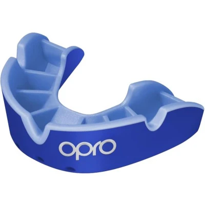 Afbeelding van OPRO Gebitsbeschermer Self Fit Silver Edition V2 Blauw/Blauw Junior