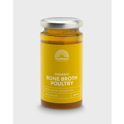 Afbeelding van Mattisson HealthStyle Biologische Botten Bouillon Gevogelte 240ML