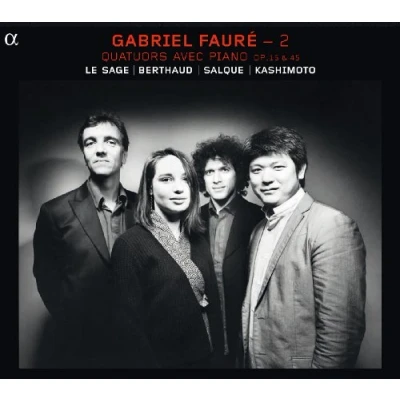 Afbeelding van Eric Le Sage, François Salque, Lise Berthaud, Daishin Kashimoto Fauré: Quatuors Avec Piano Op 15 &amp; 45 (CD)