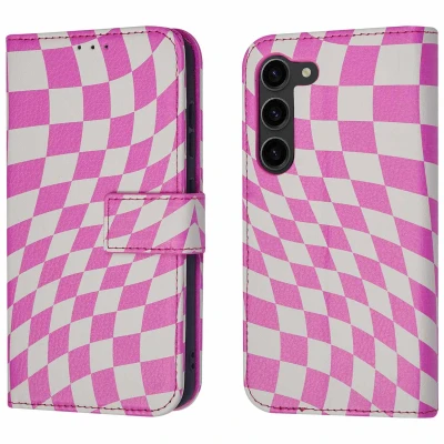 Afbeelding van Samsung Galaxy S23 Hoesje Kunstleder iMoshion Bookcase Roze Telefoonhoesje