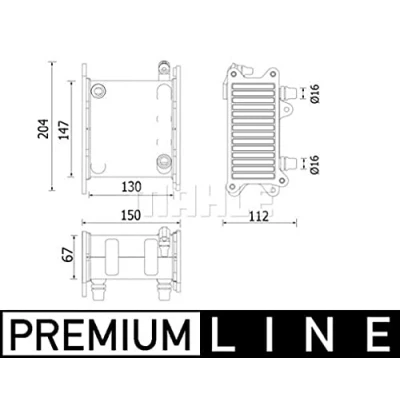 Afbeelding van Mahle Original Interkoeler CI 224 000P