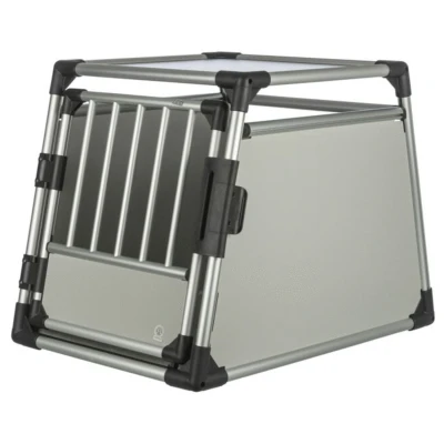 Afbeelding van Trixie Vervoersbox Auto Lichtgrijs Autohondenbench 63x65x90 cm