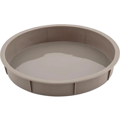 Afbeelding van Florina ronde siliconen cakevorm Bakvorm Quiche vorm 25cm Taupe