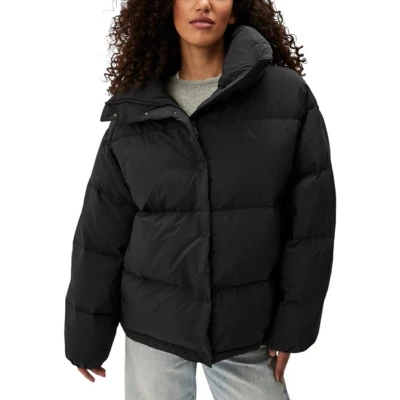 Afbeelding van Calvin Klein Jeans Relaxed Puffer Gewatteerde jas, Dames, Maat: XL, Ck black