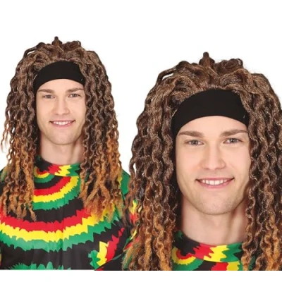 Afbeelding van Fiestas Guirca Rasta pruik Carnaval accessoires Pruiken
