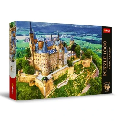 Afbeelding van Trefl Premium Plus Quality Puzzle Photo Odyssey: Hohenzollern kasteel, Duitsland 1000 stukjes, Unieke fotoserie, Perfect passende elementen, voor volwassenen en kinderen vanaf 12 jaar