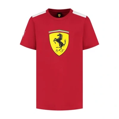 Afbeelding van PUMA Scuderia Ferrari F1 T shirt voor heren met groot Scudetto logo, Rood, M